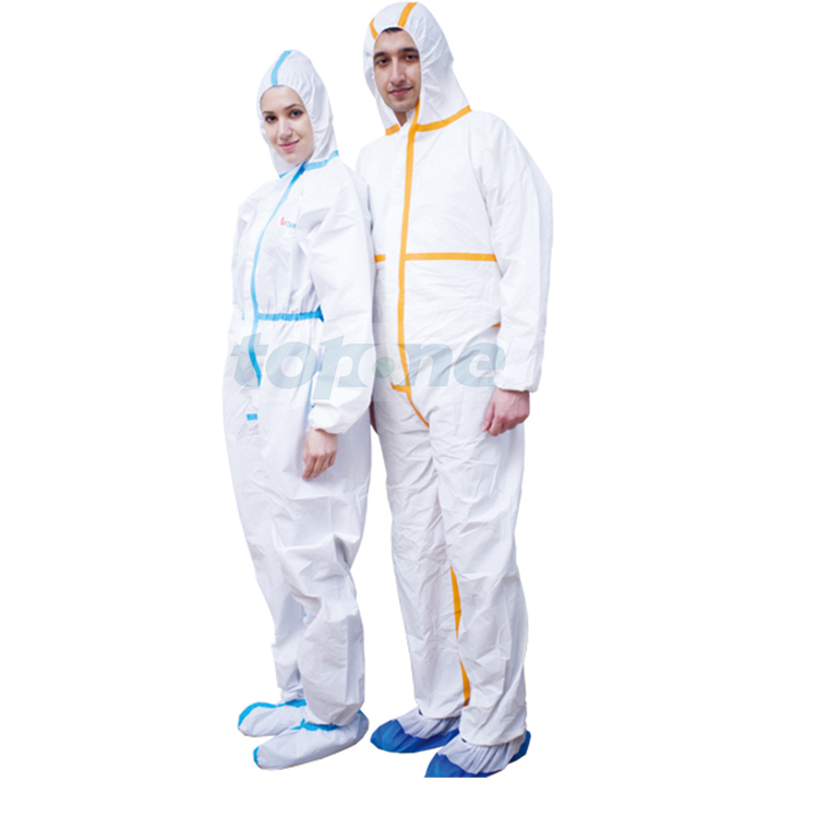 Protective Coverall With Taped Seams