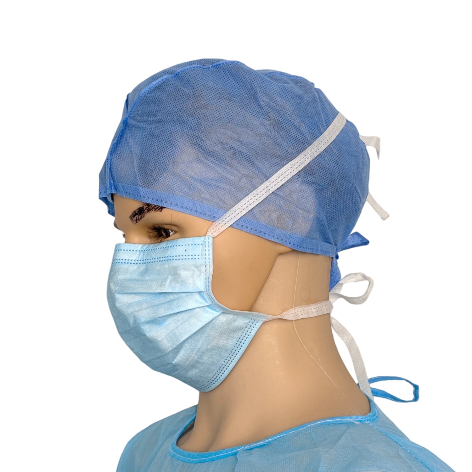 Tie-On Surgical Face Mask Disposable 3-Ply Medical Mask with Ties