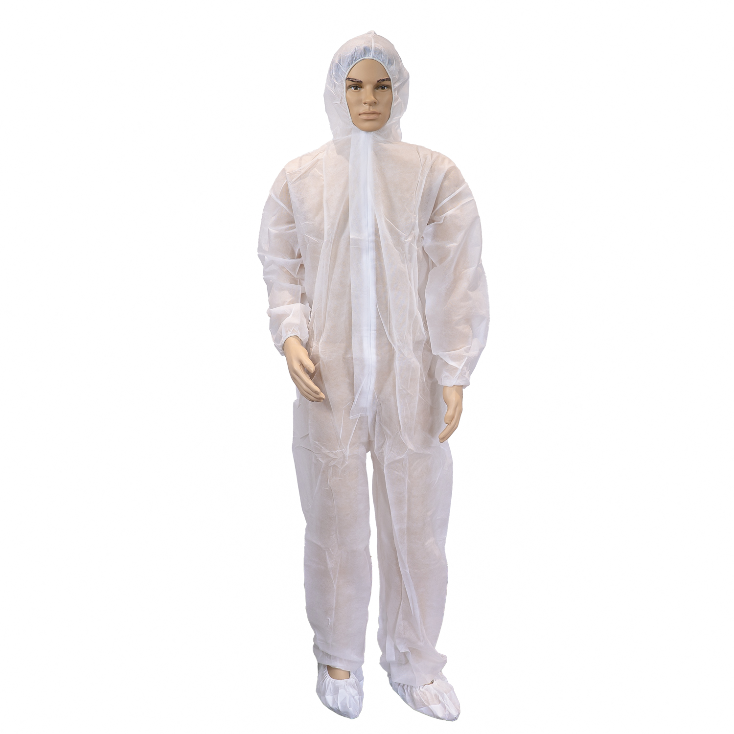 Disposable Polypropylene Coverall with Hood Non-woven Protective Clothing