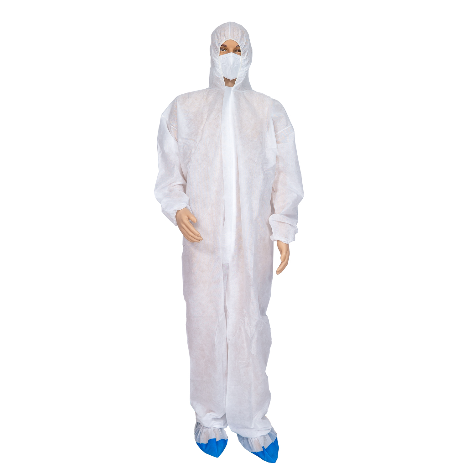 Disposable Polypropylene Coverall with Hood Non-woven Protective Clothing