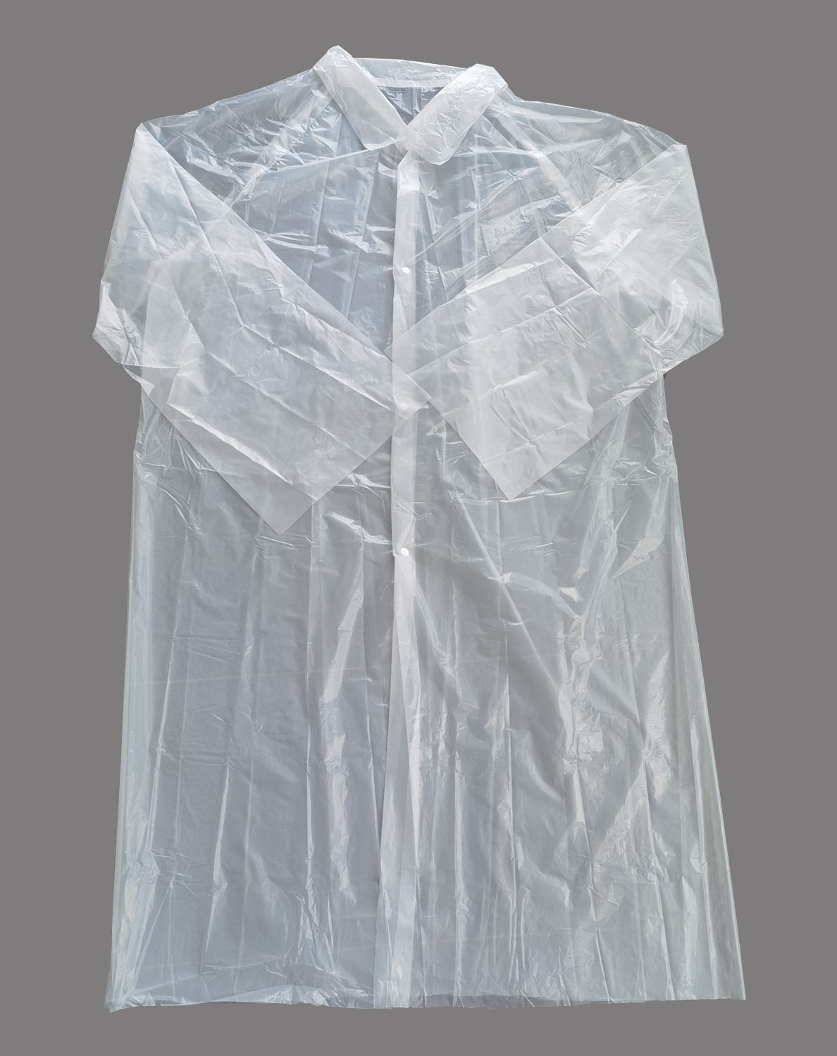 Polyethylene Lab Coat with Buttons Closure